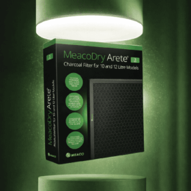 MeacoDry Arete Filtro de Carbón Activado para Arete 10 / 12 L, CAJA X 3 UNIDADES