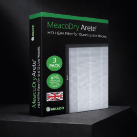 MeacoDry Arete® Filtro HEPA H13 para 10 y 12 L, CAJA X 3 UNIDADES