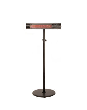 SET - Calefactor de exteriores LarBis COMFORTalu + parante POLEbase black - Soporte a Piso