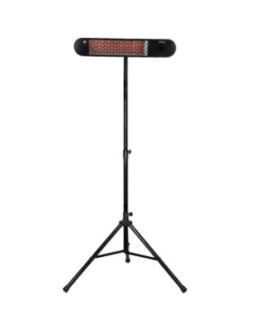 SET Calefactor de exterior LarBis PERFECTalu 2KW WIFI ALEXA IP65 + tripode POLEtripod color negro